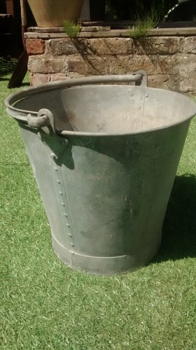 Vintage 60s galvanised riveted