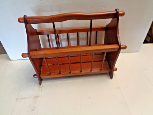 Wooden magazine rack - wooden,