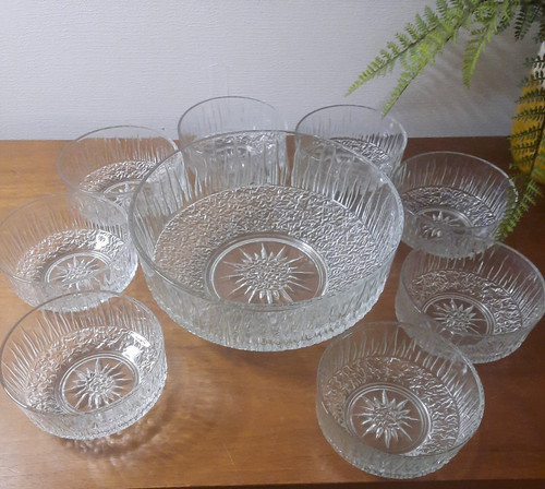 Vintage ravenhead glass - ravenhead, white