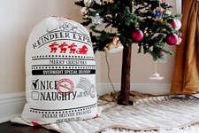 NEW Big Canvas Santa Gift Sack