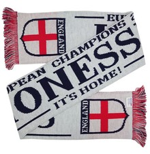 England Lioness European Back to Back  Champions 2022 - 2025 Scarf - Made in UK