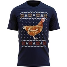 Christmas chicken shirt farm - chicken,