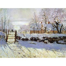 CLAUDE MONET MAGPIE OLD MASTER