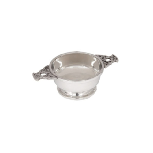 Plain pewter quaich qa4b - 4",