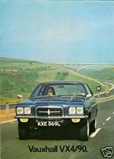 Vauxhall VX 4/90 FE 1972-1973 UK Market Sales Brochure Victor