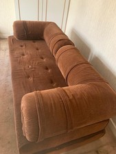 Vintage Brown Corduroy Sofa
