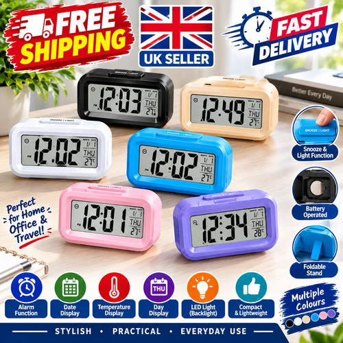 Electronic alarm clock bedside - alarm,