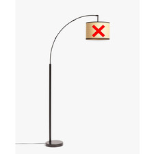 John Lewis Angus Freestanding Indoor Medium Floor Lamp Natural (Scuffs/No Shade)