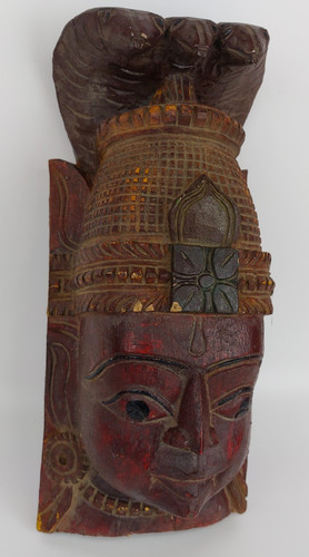 Vintage hindu deity wall - deity,
