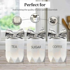 Tea coffee sugar jar black - coffee,