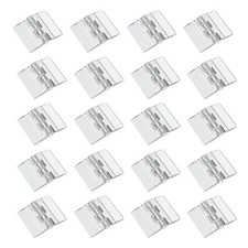 50 Pcs Clear Plastic Hinges