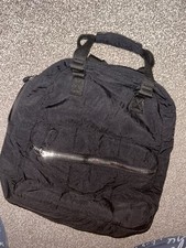 Primark Black Quilted Backpack Used Twice On Holidays Good Condition