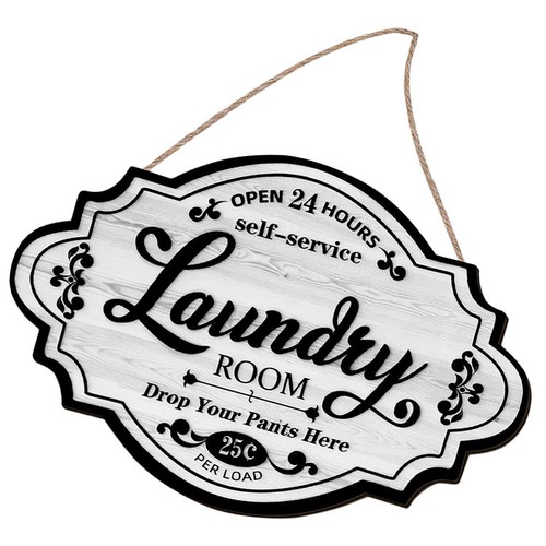 Laundry room sign vintage wood - room,