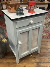 Vintage Enamel-Top Meat Safe