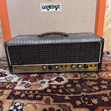 Vintage 1964 Selmer Truvoice Bassmaster 50 Croc Skin Valve Amplifier Head *1960s