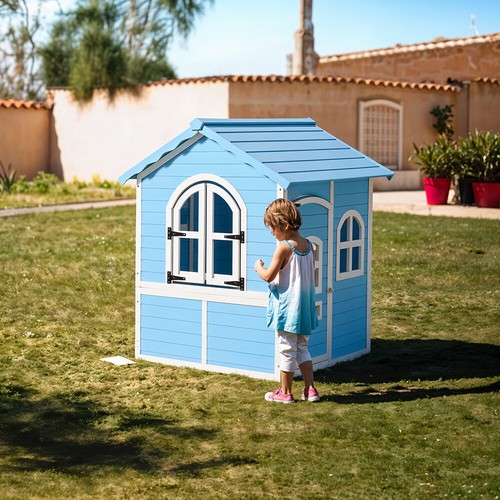 Wooden kids playhouse door - kids, w/door