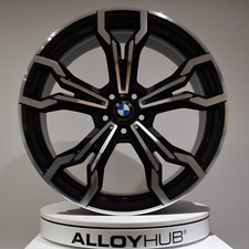 GENUINE BMW X3M F97 21" INCH STYLE 765M BLACK / DIAMOND CUT FRONT ALLOY WHEEL X1