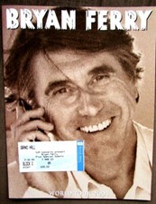 BRYAN FERRY  2003 WORLD TOUR PROGRAMME INCLUDING TICKET VG CONDITION