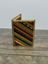 Unusual Miniature Double Photo Frame, Wooden Marquetry, Parquetry Inlay