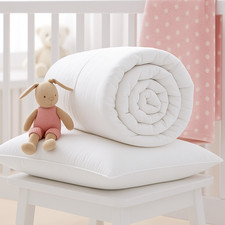 COT DUVET QUILT OR PILLOW – SOFT MICROFIBRE BEDDING FOR COT, TODDLER AND JUNIOR