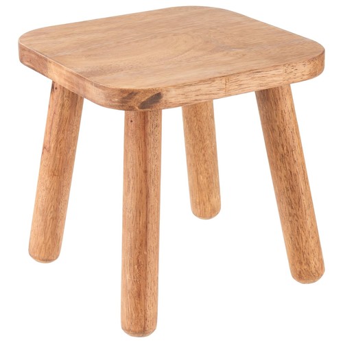 Small wooden step stool - wooden,