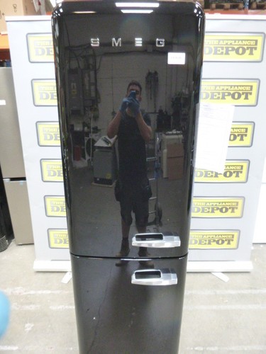 Smeg fridge freezer black - smeg,
