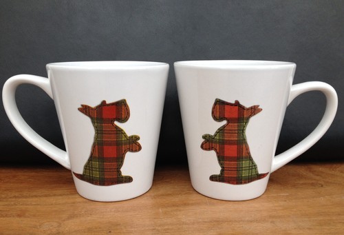 Tartan dog mugs scottie - dog,