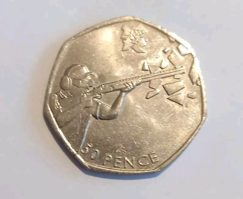 2011 50p olympic - olympic, shooting