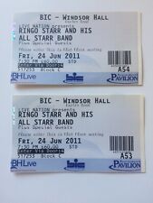 Beatles Ringo Starr Front Row Bournemouth 2011 Concert 2x Tickets UK Mint