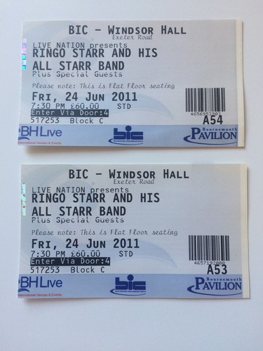 Beatles ringo starr front row - ringo,