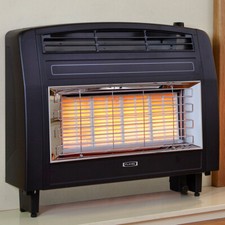 Flavel strata gas fire - strata, black