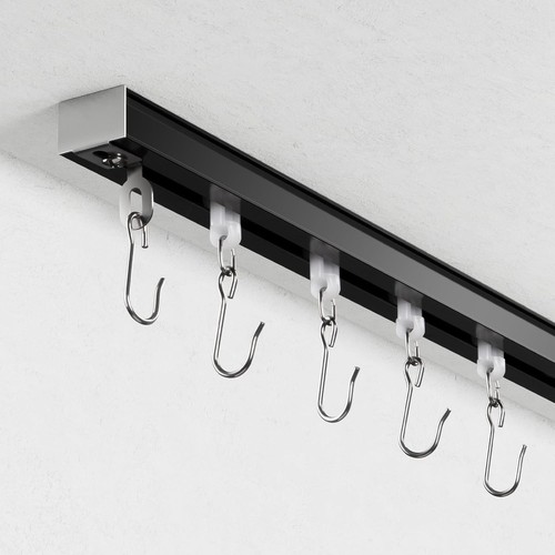 Ceiling curtain track - curtain, track,