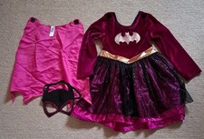 Girls Bat Girl Dressing Up Costume Age 7-8 TU
