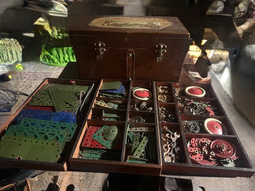 Vintage 1920s meccano wooden - vintage,