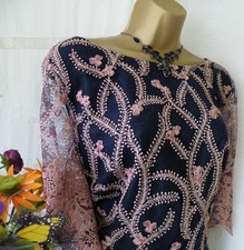 👗******MONSOON PRE-OWNED "EMBROIDERED NAVY" DRESS SIZE 18******👗