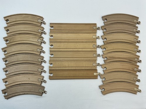 Wooden train track set x22 - track, of