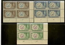 BERMUDA SG127-9 the 1949 GVI