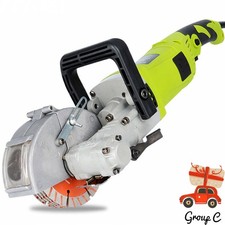 Wall Chaser Concrete Saw Electric Groove Cutting Machine Slotter 120mm Saw Blade