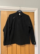 QUECHUA LADIES 1/4 ZIP BLACK