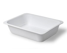 Reusable White Plastic Tray for Food Storage Serving Baking 100pcs 7" x 9"