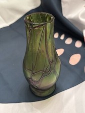 Kralik Glass Vase Veined  Art