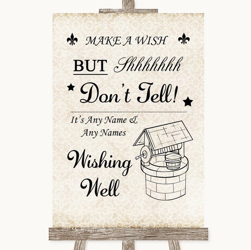Shabby chic ivory wishing well - shabby,