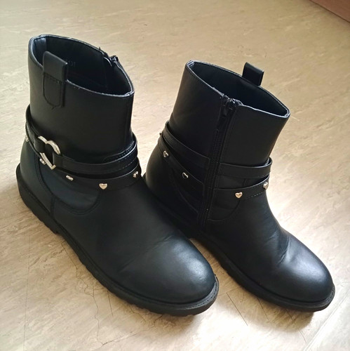 Black ankle bootie with - ankle,