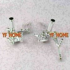 Rearset Foot pegs Fit Suzuki 00-04 GSXR1000/96-05 GSXR600 750 K1 K2 K3 K4 Silver