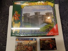 IMEX 1/72 SCALE  VERY RARE AVALON CASTLE SET & EXTRA  BOXES OF FIGURES MODELS