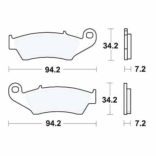 Trw brake pads standard - brake, mcb669