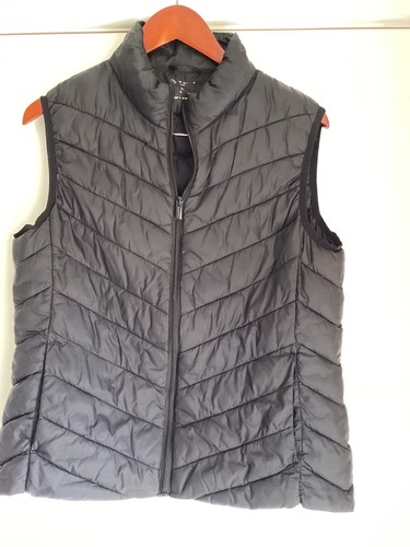 Ladies lightweight black gilet - black,