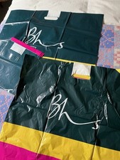 6 Large BHS Carrier Bags. 5 Plain And 1 With “great Value” Logo. A39