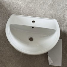 Twyford Alcona 550mm Washbasin 1TH White