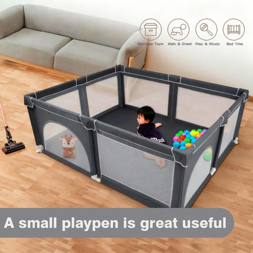 Baby playpen with breathable - playpen,